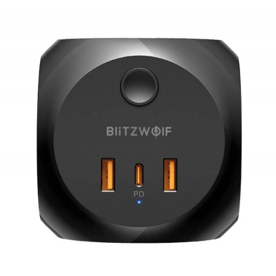 Blitzwolf BW-PC1 Maitinimo įkroviklis su 3 kintamosios srovės