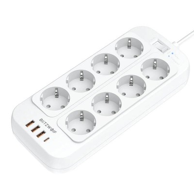Blitzwolf BW-PC2 prailginuvas, 8 lizdai + 3x USB, 1x USB-C