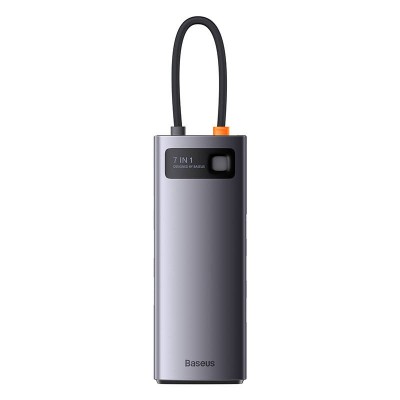Centratorius 7in1 Baseus Metal Gleam Series, USB-C į 3x USB 3.0