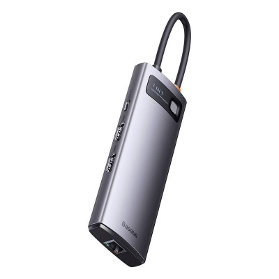 Centratorius 7in1 Baseus Metal Gleam Series, USB-C į 3x USB 3.0