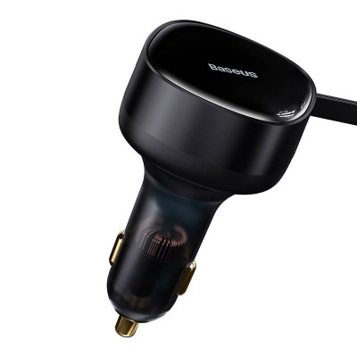 "Baseus Enjoyment" automobilinis įkroviklis su USB kabeliu-C +