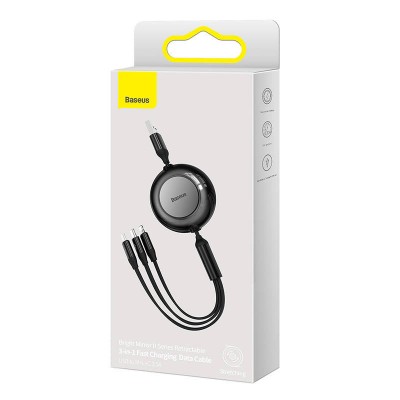 "Baseus" Bright Mirror 2, USB 3-IN-1 laidas micro USB / USB-C /