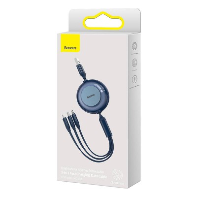 "Baseus" Bright Mirror 2, USB 3-IN-1 laidas micro USB / USB-C /