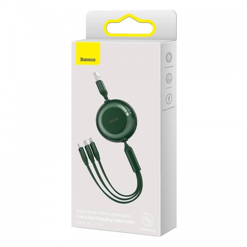 "Baseus" Bright Mirror 2, USB 3-IN-1 laidas micro USB / USB-C /