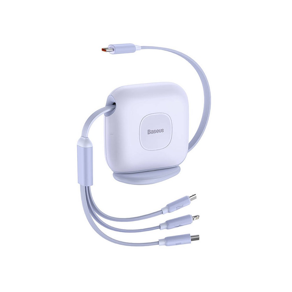 Baseus Traction 3-IN-1 USB-C laidas USB-C / Lightning / Micro