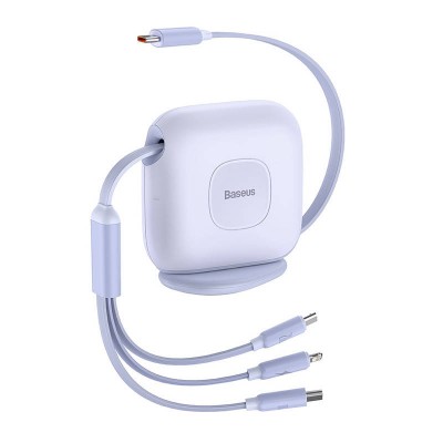 Baseus Traction 3-IN-1 USB-C laidas USB-C / Lightning / Micro