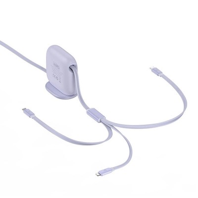 Baseus Traction 3-IN-1 USB-C laidas USB-C / Lightning / Micro
