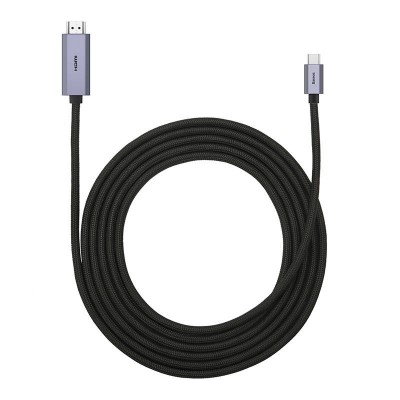 "Baseus USB-C-HDMI kabelis, 4K, 3 m (juodas)-Pagrindinis