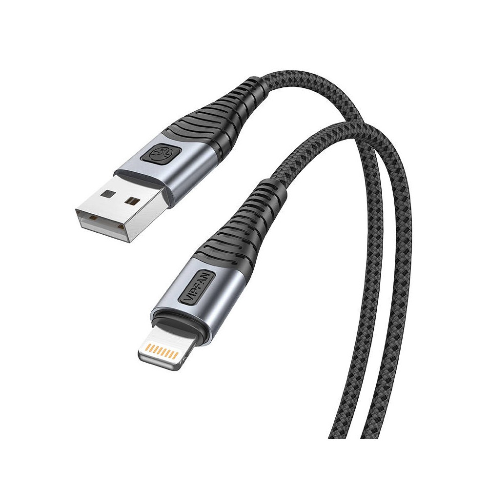Vipfan X10 USB ir "Lightning" kabelis, 3A, 1,2 m, pintas