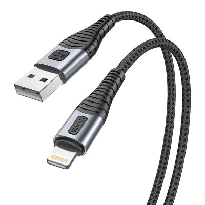 Vipfan X10 USB ir "Lightning" kabelis, 3A, 1,2 m, pintas