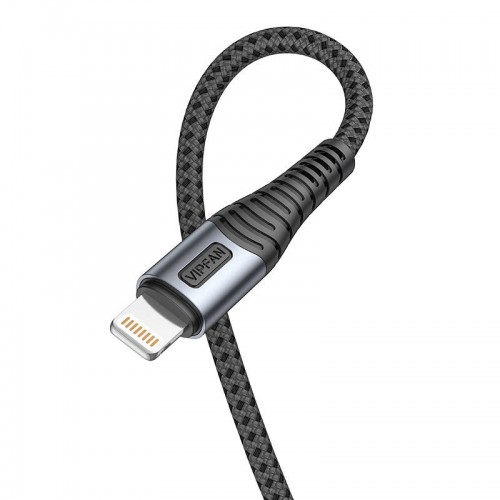 Vipfan X10 USB ir "Lightning" kabelis, 3A, 1,2 m, pintas
