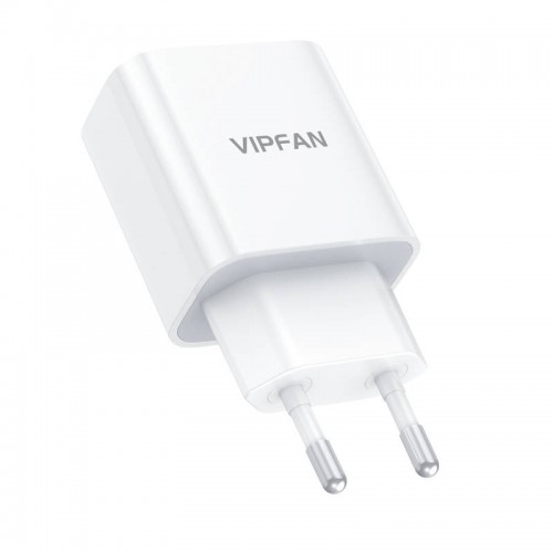 Vipfan E04 tinklo įkroviklis, USB-C, 20 W, QC 3.0