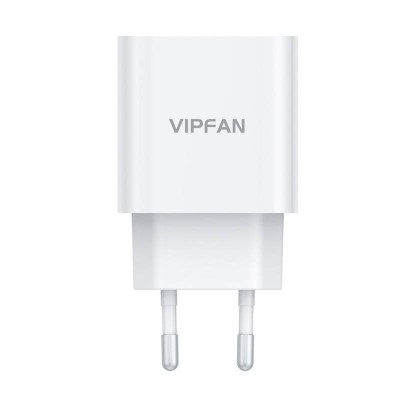 Vipfan E04 tinklo įkroviklis, USB-C, 20 W, QC 3.0