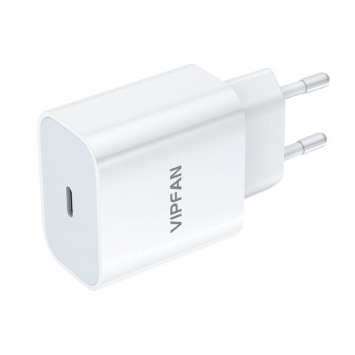 Vipfan E04 tinklo įkroviklis, USB-C, 20 W, QC 3.0