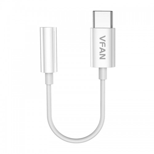 Vipfan L08 USB-C ir mini jack 3,5 mm AUX kabelis, 10 cm