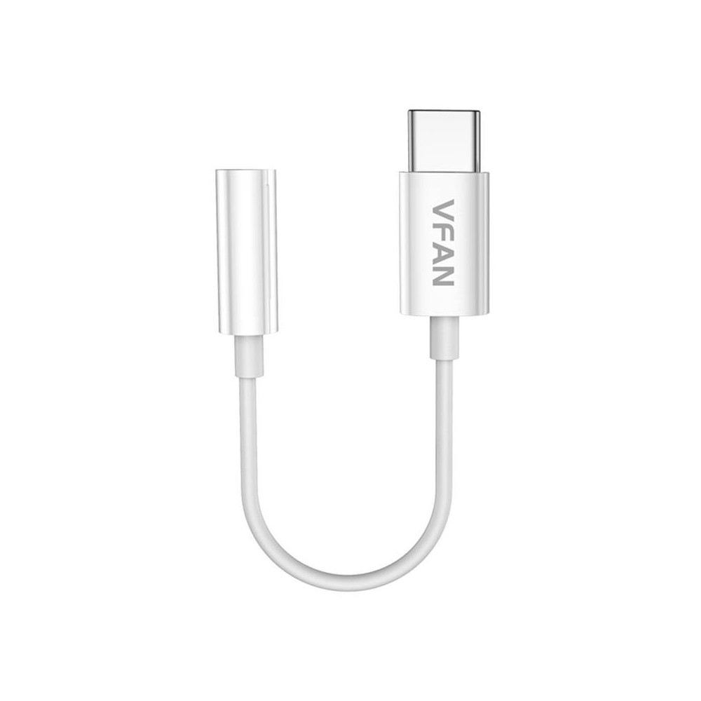 Vipfan L08 USB-C ir mini jack 3,5 mm AUX kabelis, 10 cm