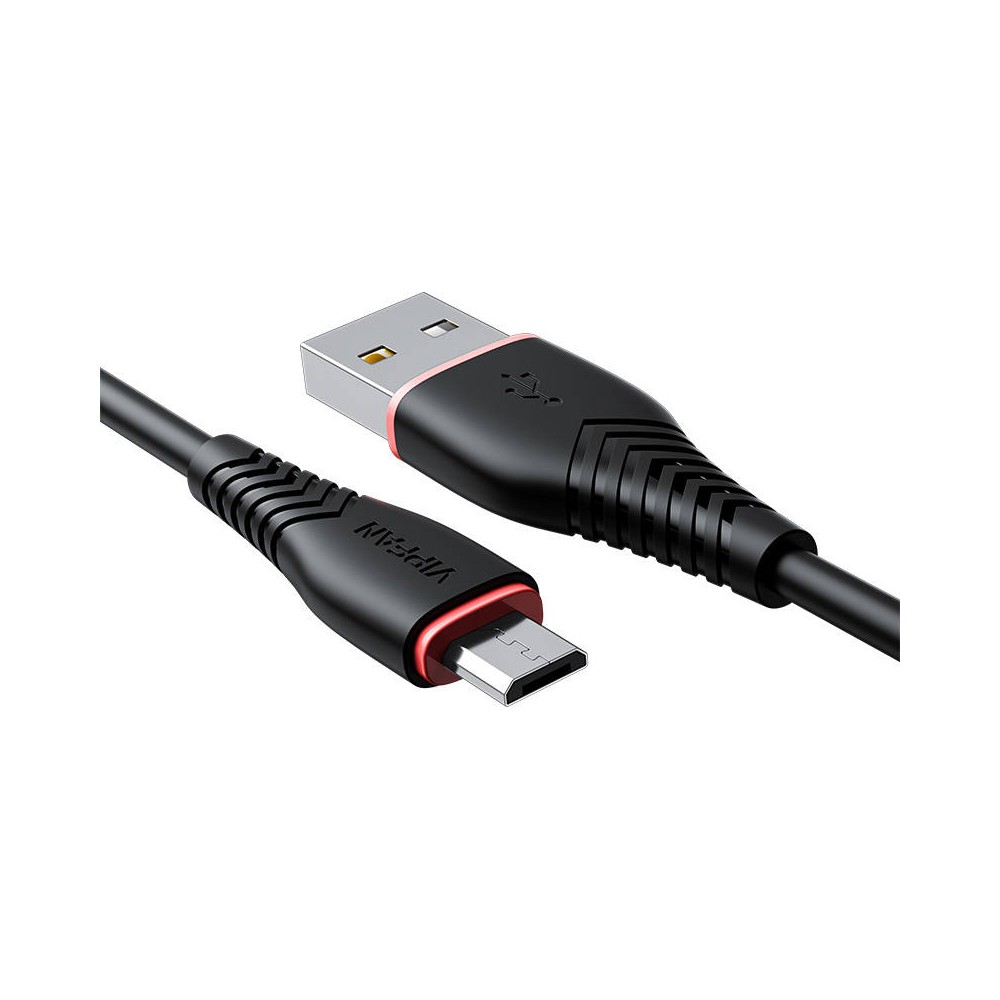 USB-Mikro USB kabelis Vipfan Anti-X01, 3A, 1 m
