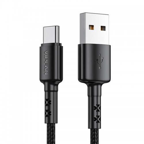 USB į USB-C laidas Vipfan X02, 3A, 1,2 m (juodas)-Pagrindinis