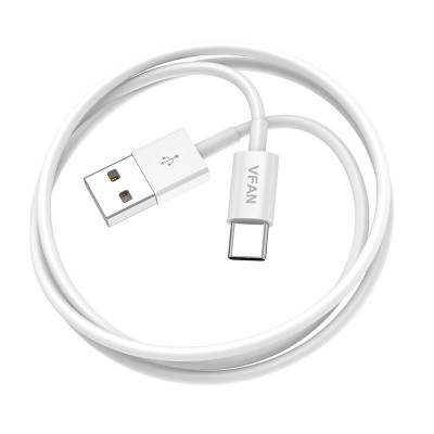 USB į USB-C laidas Vipfan X03, 3A, 1 m (baltas)-Pagrindinis