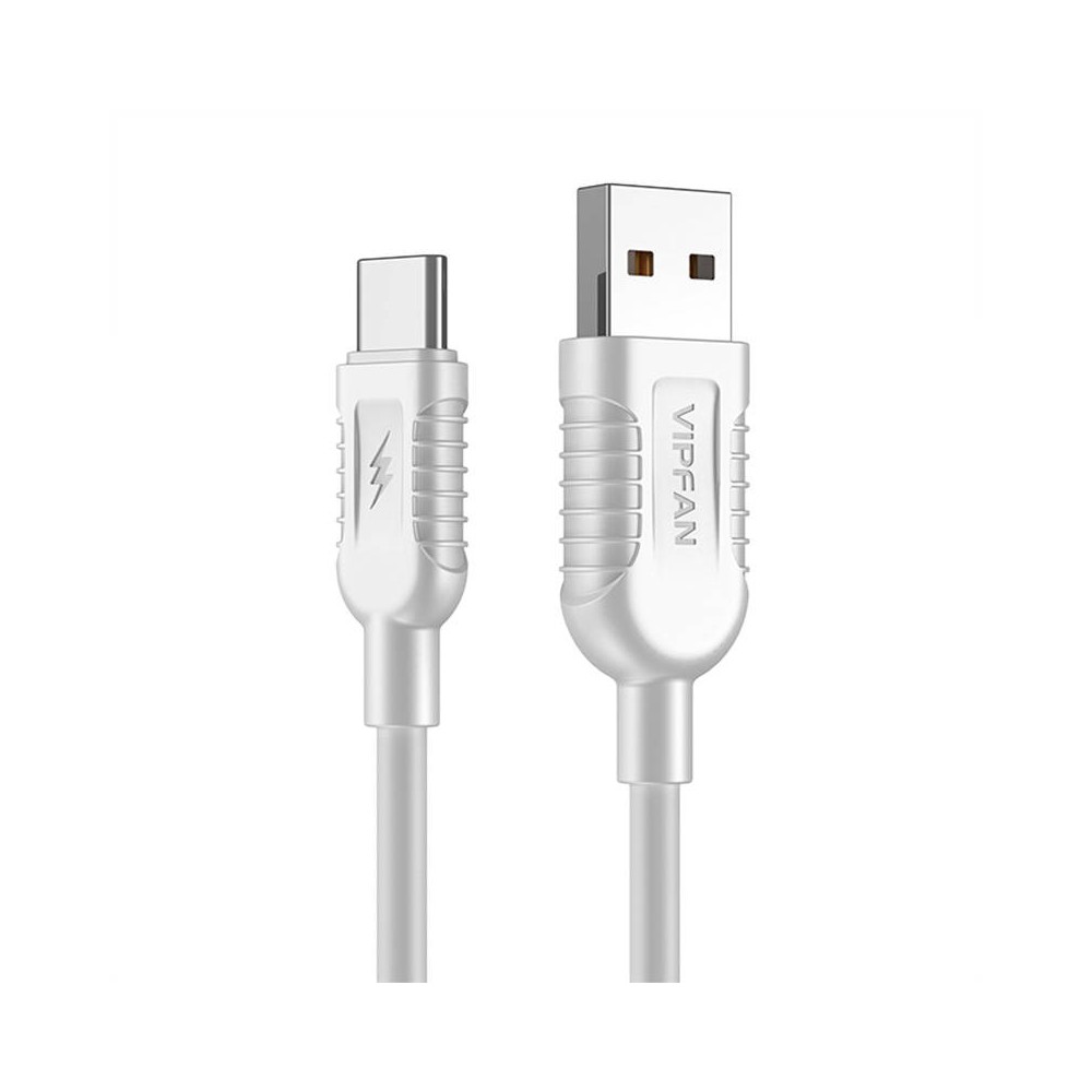 USB į USB-C laidas Vipfan X04, 5A, 1,2 m (baltas)-Pagrindinis