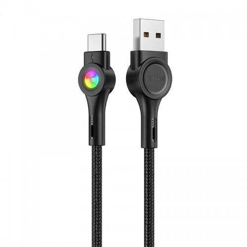 USB į USB-C laidas Vipfan Spalvotas X08, 3A, 1,2 m