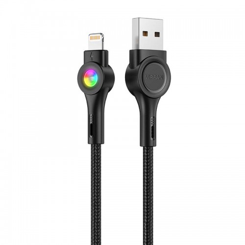 USB ir "Lightning" kabelis Vipfan Colorful X08, 3A, 1,2 m