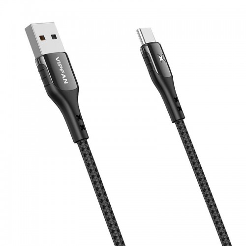 USB į USB-C laidas Vipfan Spalvotas X13, 3A, 1,2 m