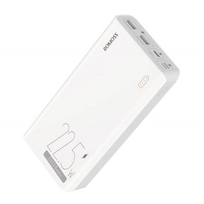 Powerbank Romoss SENSE8F 30000mAh, 22,5W (baltas)-Powerbank
