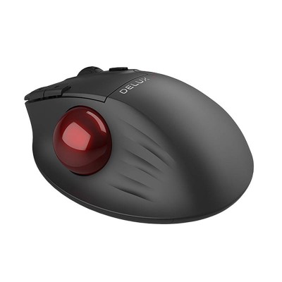 Belaidė ergonominė pelė Delux MT1 DB BT+2.4G (juoda)-Belaidė