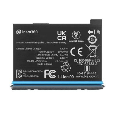 Insta360 X3 baterija 1800 mAh-Veiksmo kamerų priedai