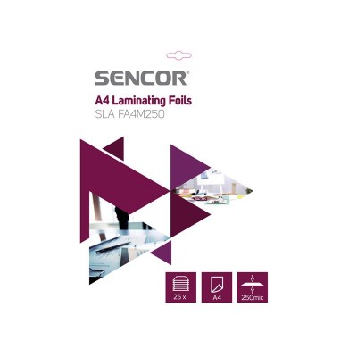 Laminavimo plėvelė SENCOR SLA FA4M250 A4 250mic