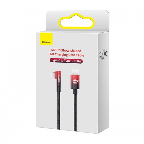Baseus MVP2 USB-C į USB-C kabelis, 100 W, 1 m (juodas /