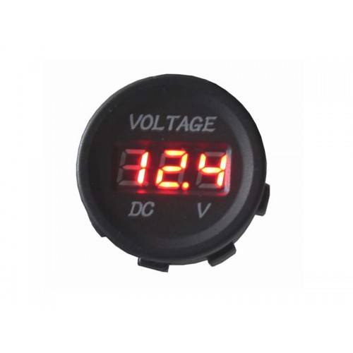Panelinis matuoklis DV34530 voltmetras 6-30 V raudona