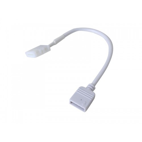 Kabelio jungtis RGB CLIP-lizdas 4-pin 10 mm, ilgis 15 cm-LED