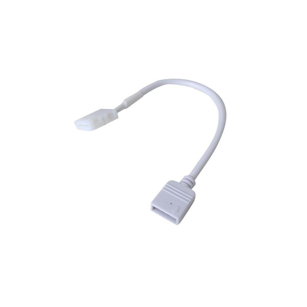 Kabelio jungtis RGB CLIP-lizdas 4-pin 10 mm, ilgis 15 cm-LED
