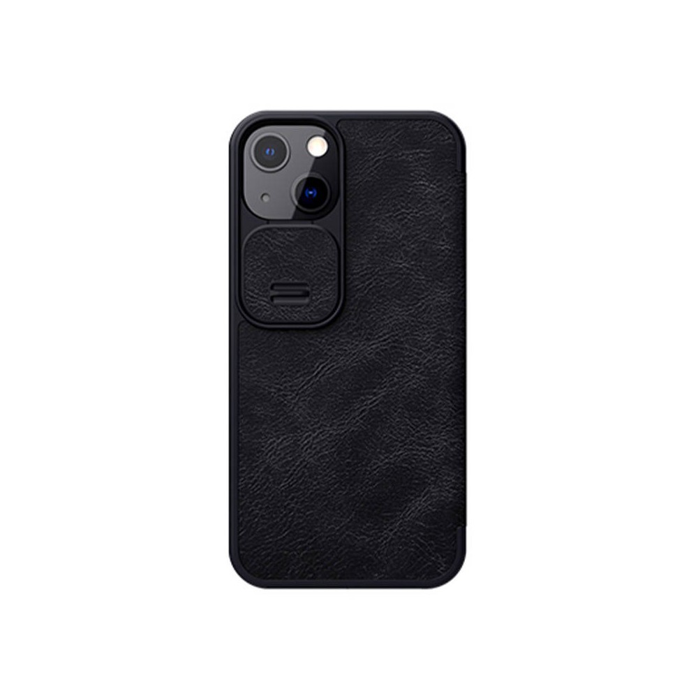 Nillkin "Qin Pro" odinis dėklas "iPhone 13" (juodas)-Pagrindinis