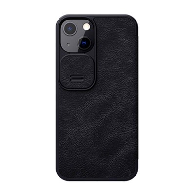 Nillkin "Qin Pro" odinis dėklas "iPhone 13" (juodas)-Pagrindinis