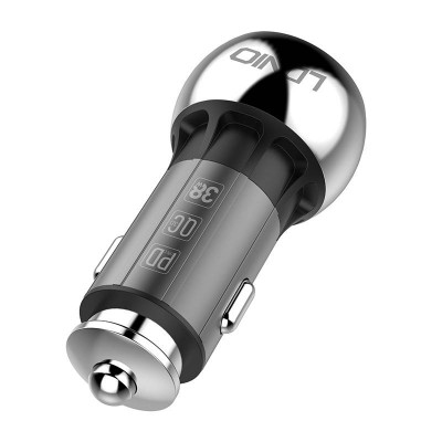 Automobilinis įkroviklis LDNIO C1, USB + USB-C, PD + QC 3.0, 36