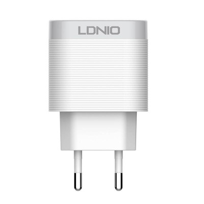 Sieninis įkroviklis LDNIO A303Q, USB-C, QC 3.0, 18 W