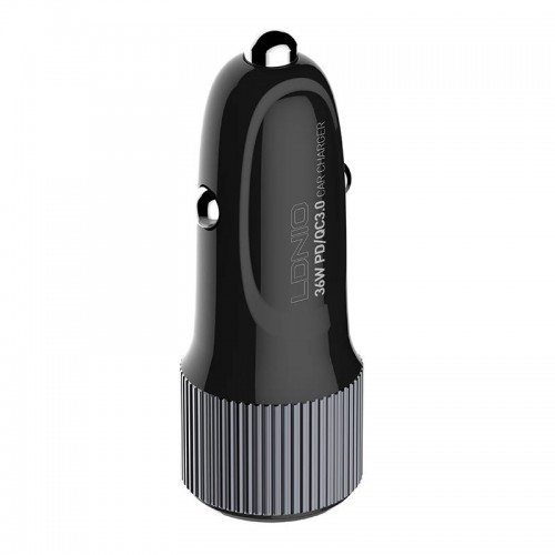 Automobilinis įkroviklis LDNIO C510Q, USB + USB-C, PD + QC 3.0