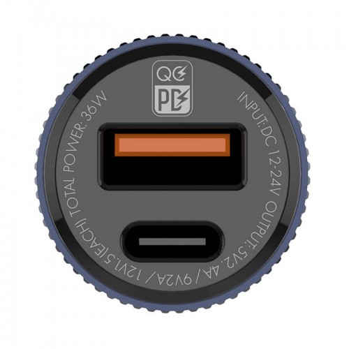 Automobilinis įkroviklis LDNIO C510Q, USB + USB-C, PD + QC 3.0