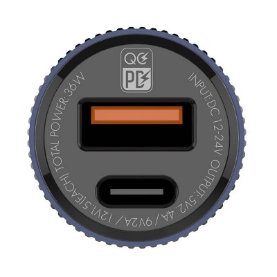 Automobilinis įkroviklis LDNIO C510Q, USB + USB-C, PD + QC 3.0