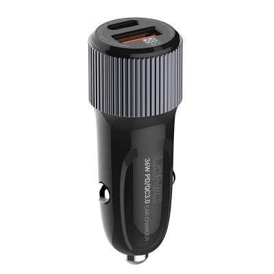 Automobilinis įkroviklis LDNIO C510Q, USB + USB-C, PD + QC 3.0
