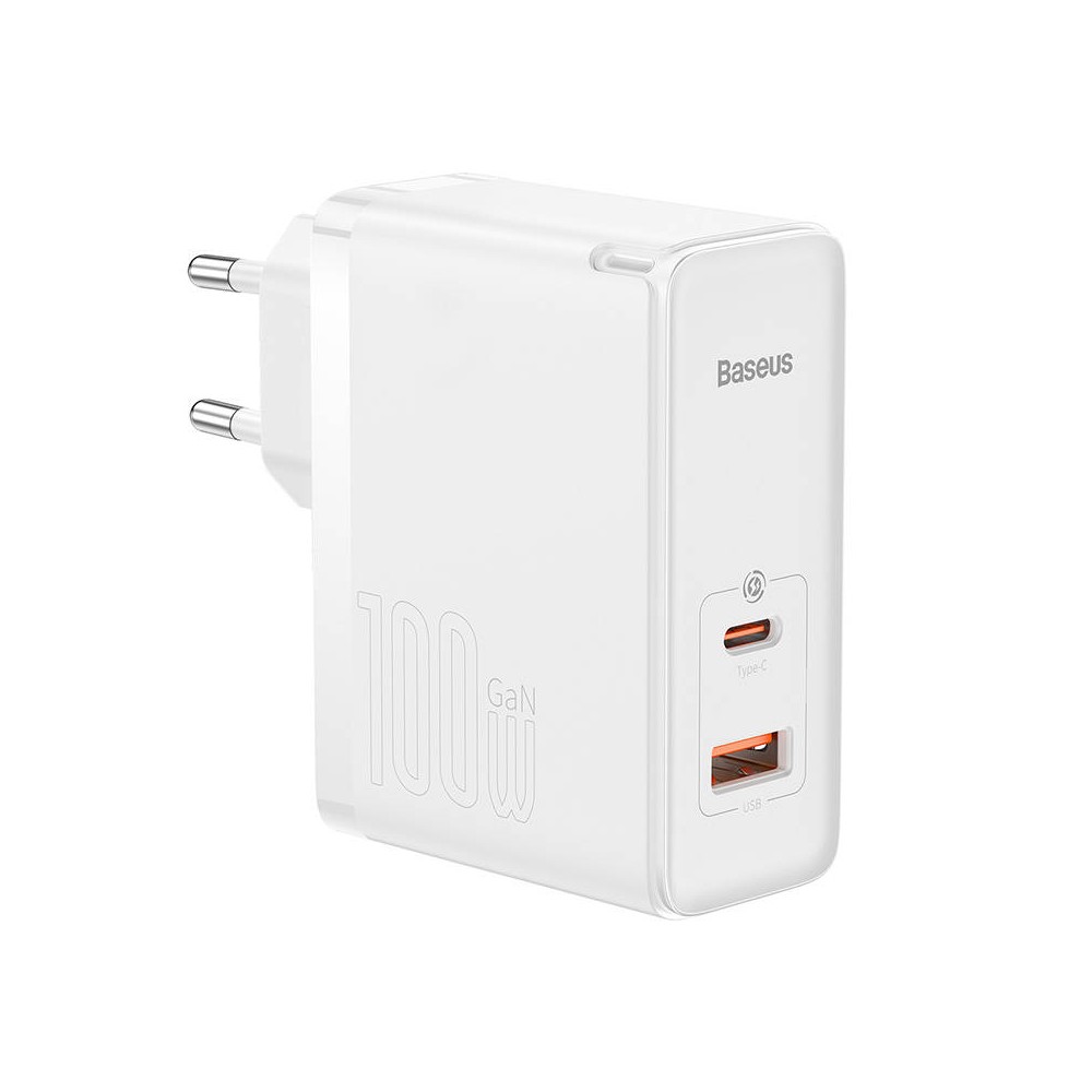 "Baseus GaN5 Pro" sieninis USB įkroviklis-C + USB, 100 W + 1 m