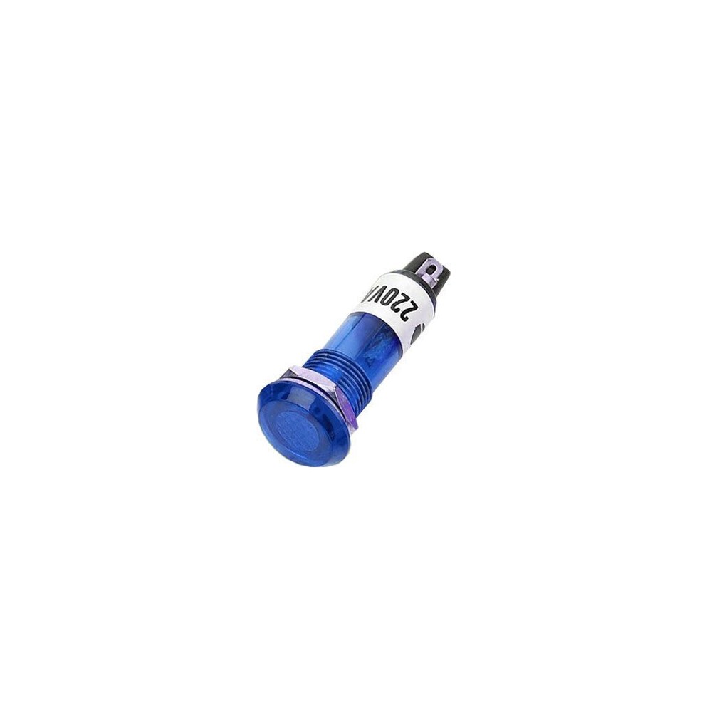 Apvali lempa 230V, mėlyna, į 10 mm skylę HADEX-Indikatoriai Apvali lempa 230V, mėlyna, į 10 mm skylę HADEX-Indikatoriai