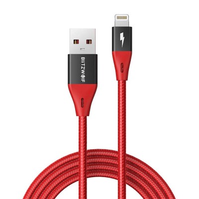 USB kabelis, skirtas "Lightning" BlitzWolf MF-10 Pro, MFI, 20