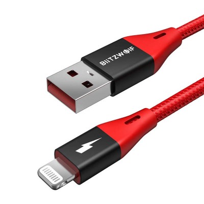 USB kabelis, skirtas "Lightning" BlitzWolf MF-10 Pro, MFI, 20