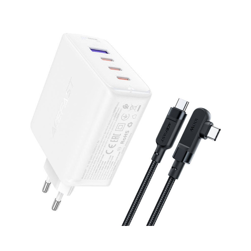 Sieninis įkroviklis Acefast A37 PD100W GAN, 4x USB, 100 W