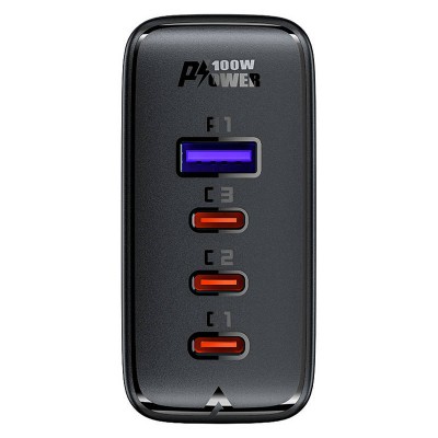 Sieninis įkroviklis Acefast A37 PD100W GAN, 4x USB, 100 W
