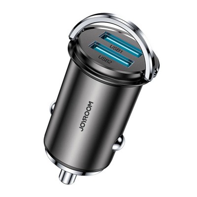 Automobilinis įkroviklis Joyroom C-A48, 2x USB, 3,1 A (pilkos